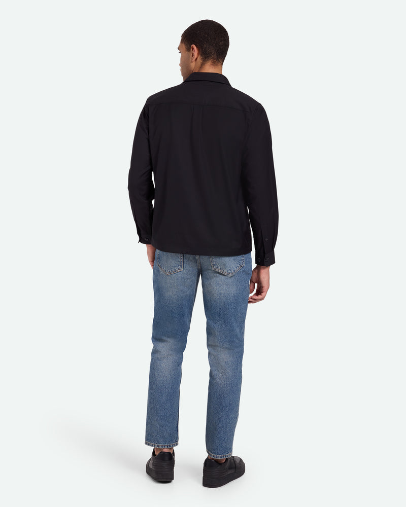 minimum male Pablo 3795 Shirt Long Sleeved Shirt 999 Black