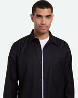 minimum male Pablo 3795 Shirt Long Sleeved Shirt 999 Black