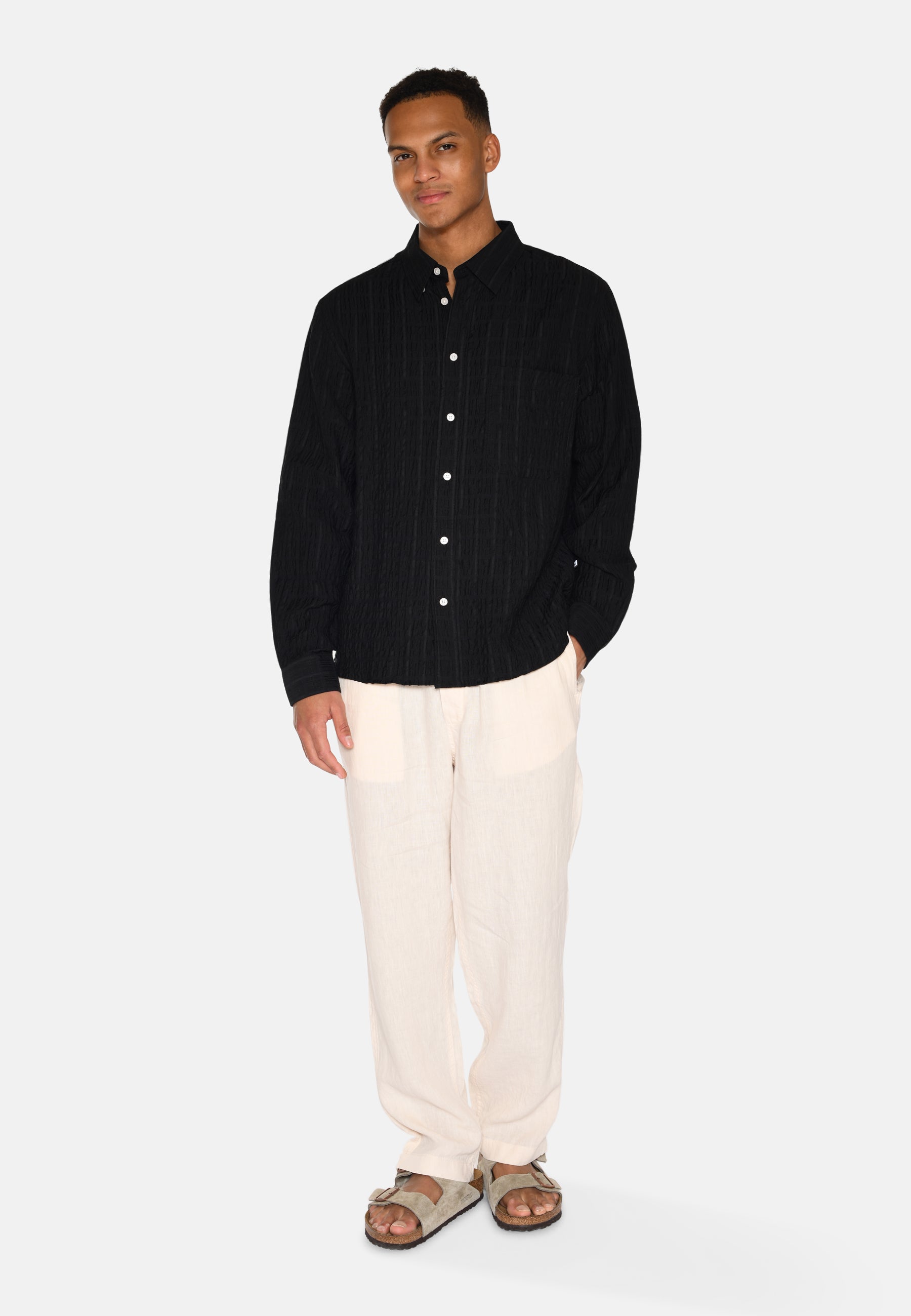 minimum male Pedro long sleeved rlx shirt 4141 Long Sleeved Shirt 999 Black