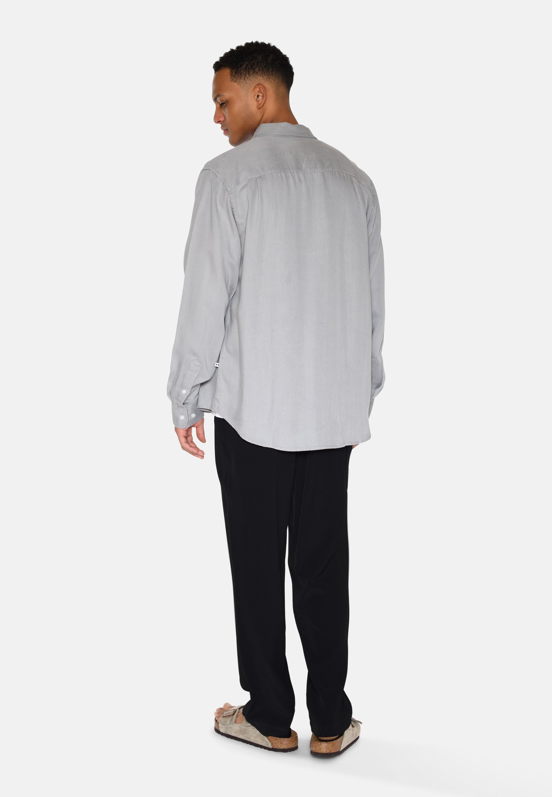 minimum male Pedro long sleeved shirt 3859 Long Sleeved Shirt 910 Light Grey