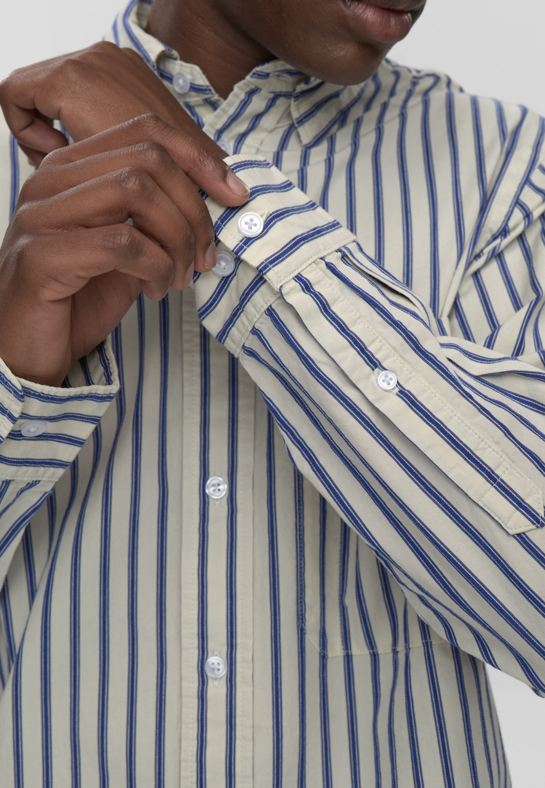 minimum male Pedro rlx ls striped shirt 4680 Long Sleeved Shirt 3922 Sky Captain