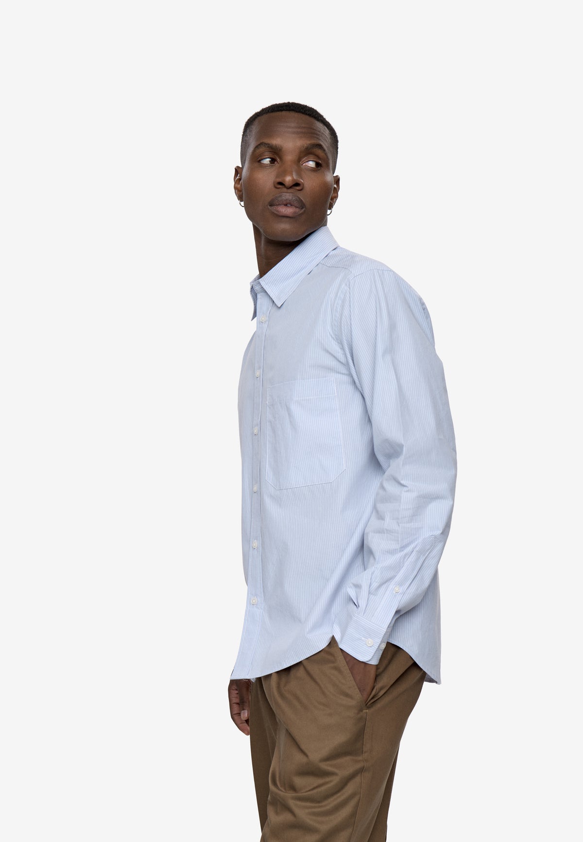 minimum male Pedro rlx ls strp shirt 4670 Long Sleeved Shirt 4320 Baltic Sea