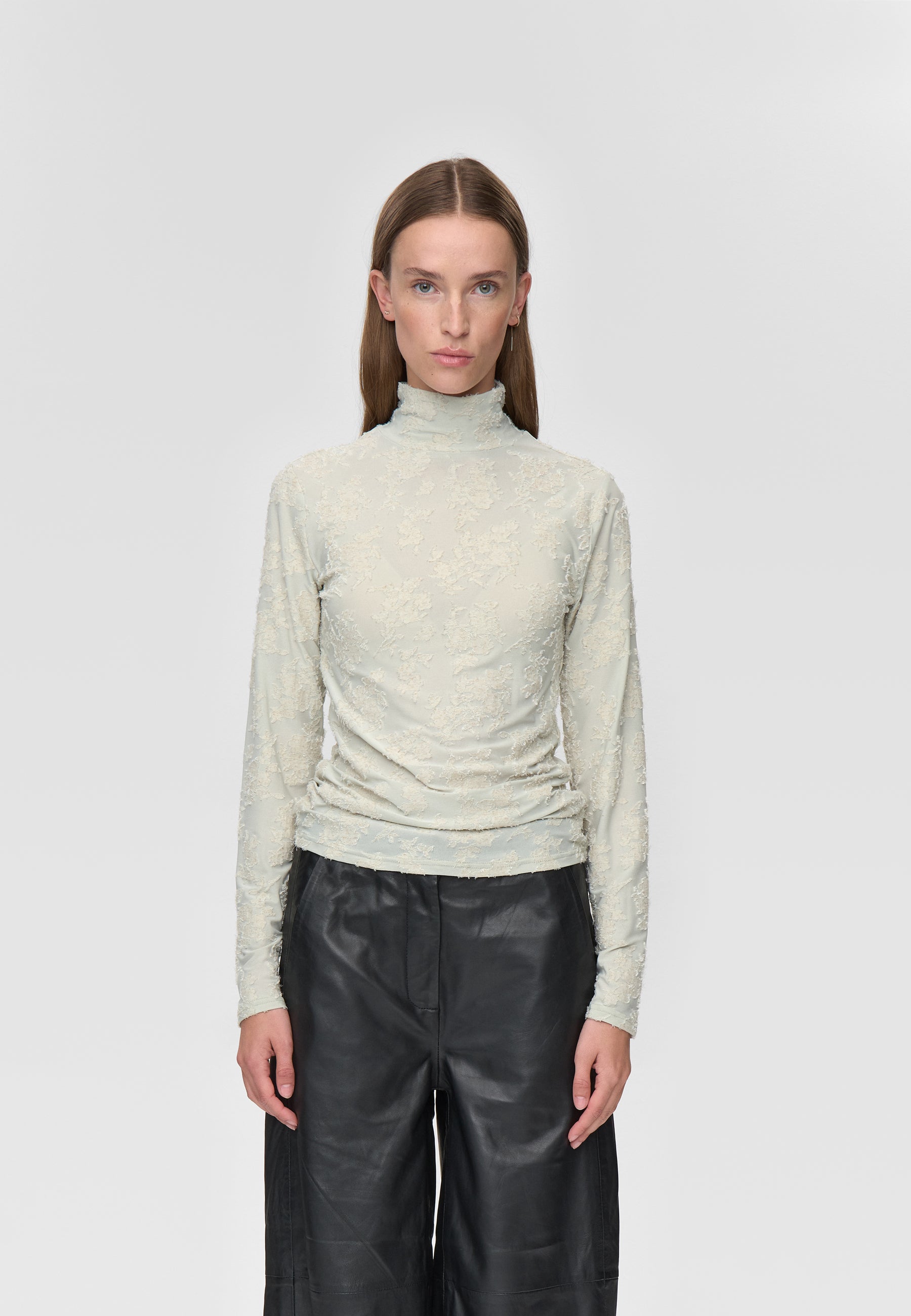 minimum female Pernilles ls blouse 4590 Long Sleeved T-shirt 0110 Desert Sage