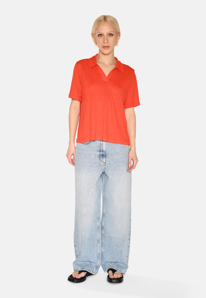 Petra t-shirt 4159 Short Sleeved T-shirt - 1564 Fiesta