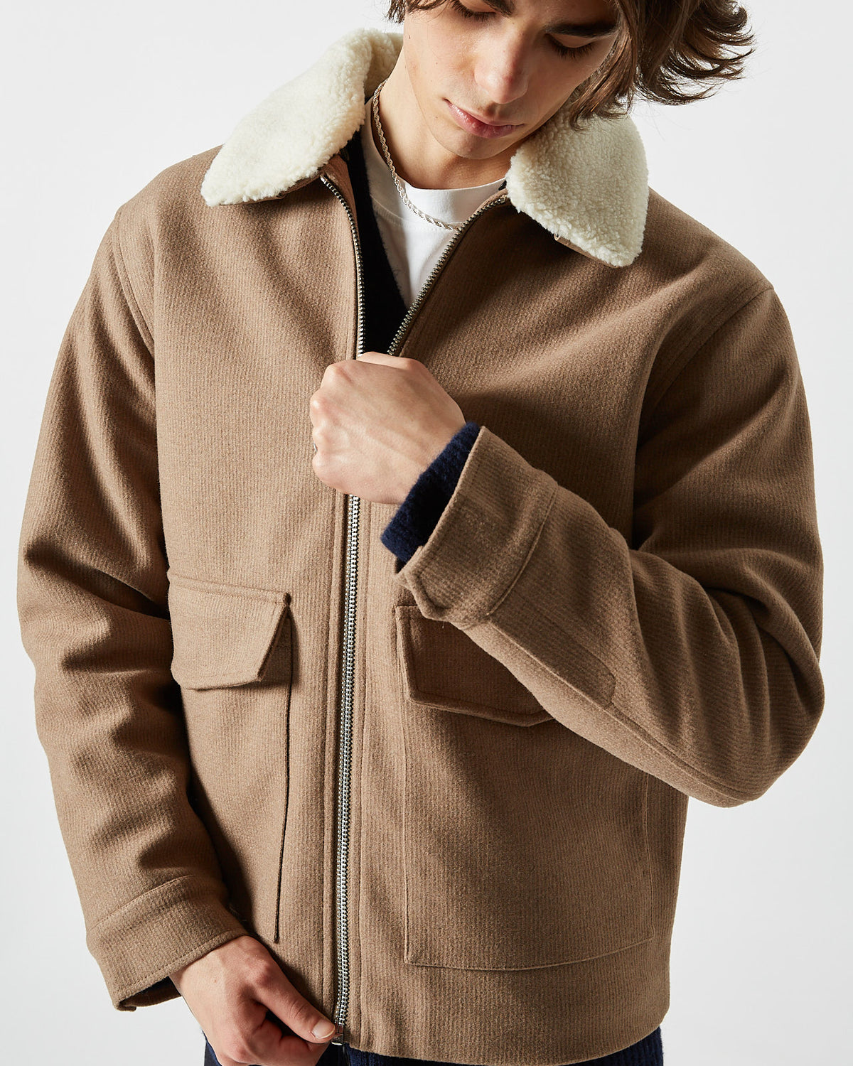 minimum male Phemo 0029 Jacket 1410 Pine Bark