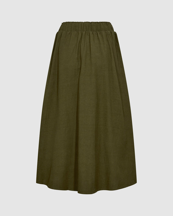 minimum female Ragnas 3069 Skirt Midi Skirt 0430 Avocado