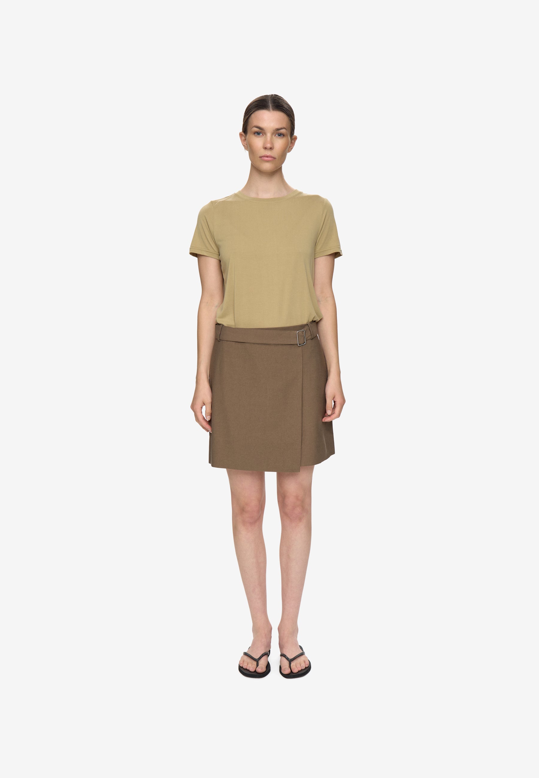 minimum female Reem mw short skirt 4429 Short Skirt 0615 Stone Gray