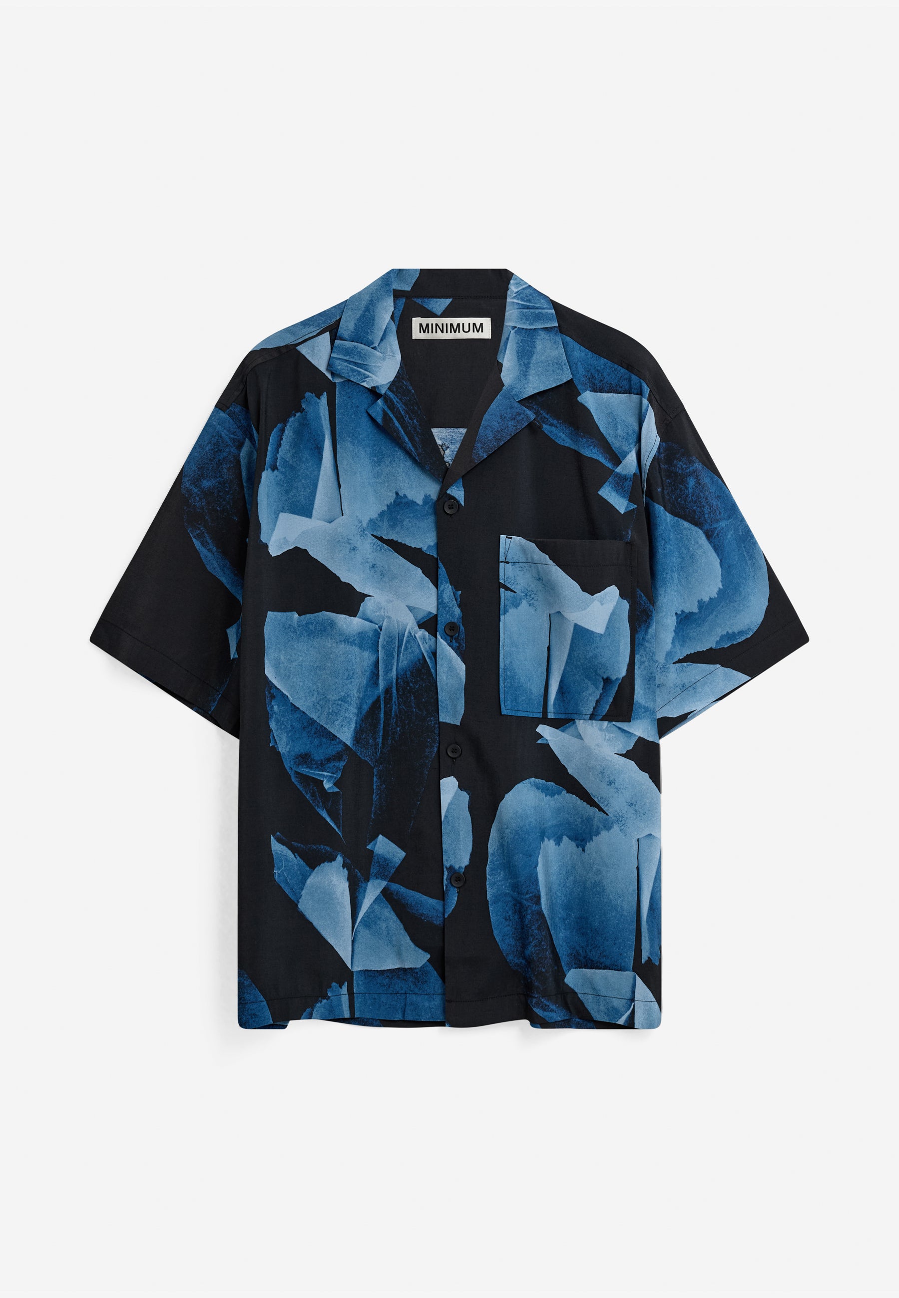 minimum male Rhodes ovz ss aop shirt 4614 Short Sleeved Shirt 3922 Sky Captain