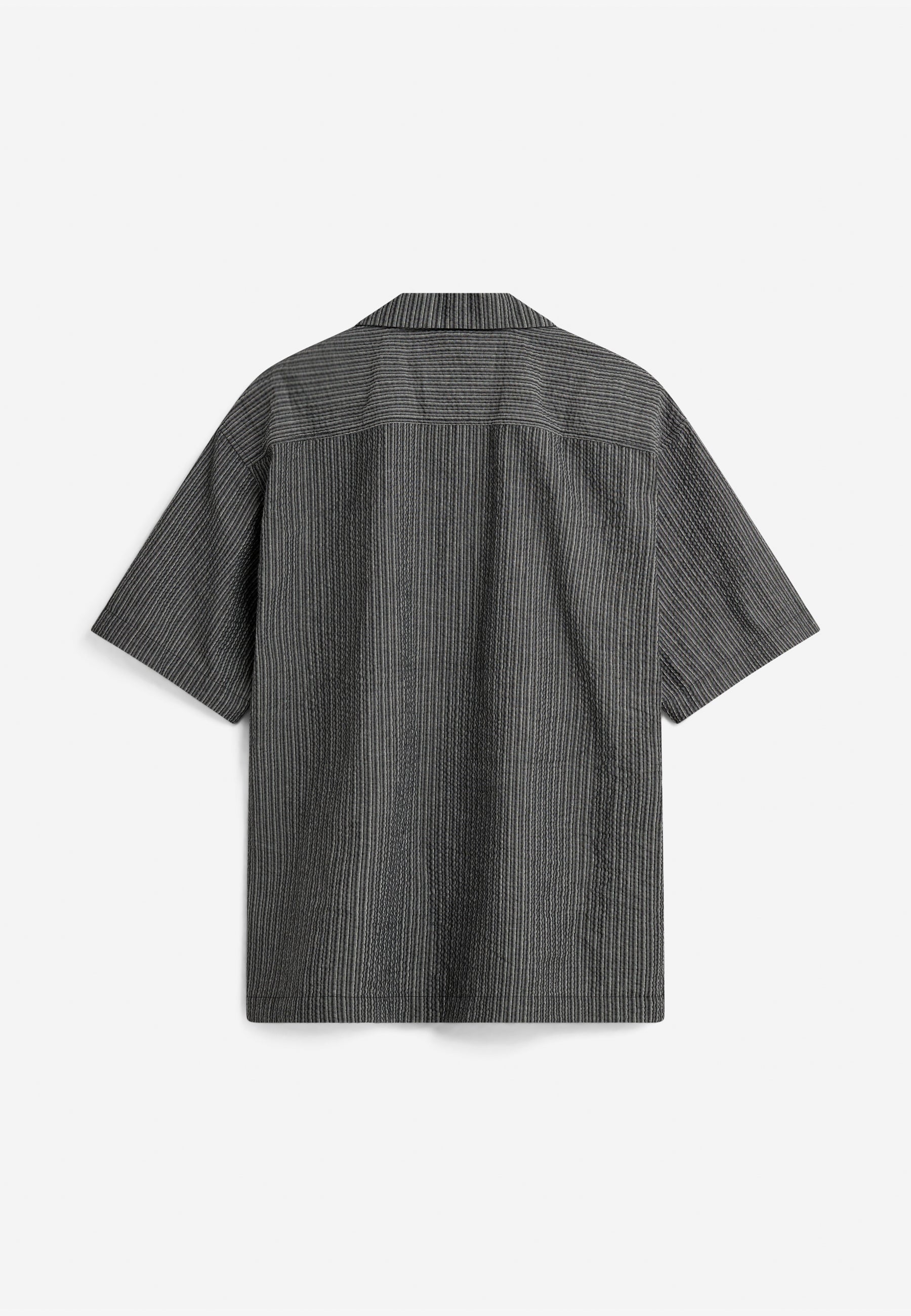 minimum male Rhodes ovz ss striped shirt 4570 Short Sleeved Shirt 0203 Gray Pinstripe