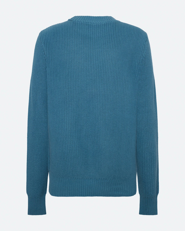 minimum male Rob Sweater G006 GOTS Sweater 2340 Blue Ashes