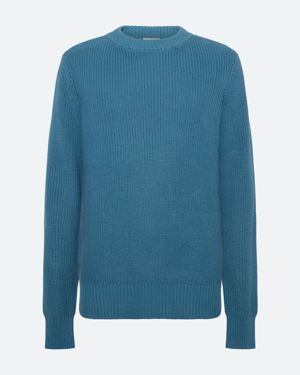 minimum male Rob Sweater G006 GOTS Sweater 2340 Blue Ashes