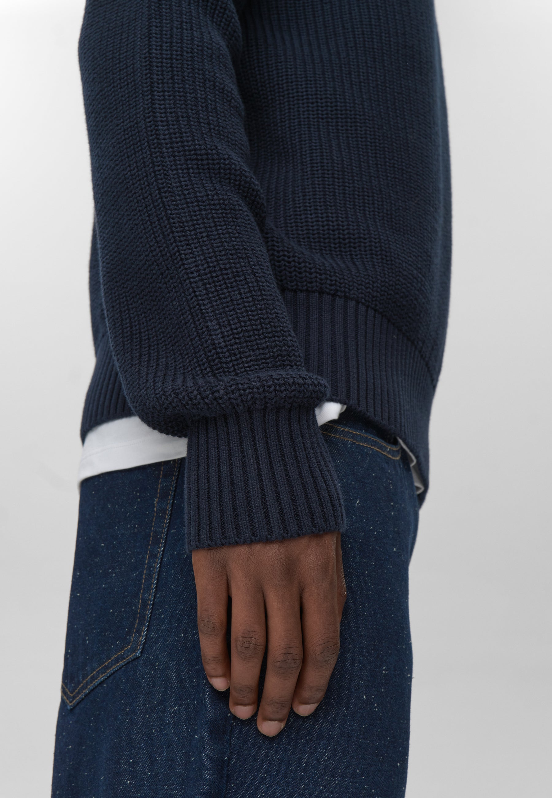 トップス basic knit sweather sullen tokyo archive Rob knit G006 GOTS Sweater - 3922 Sky Captain