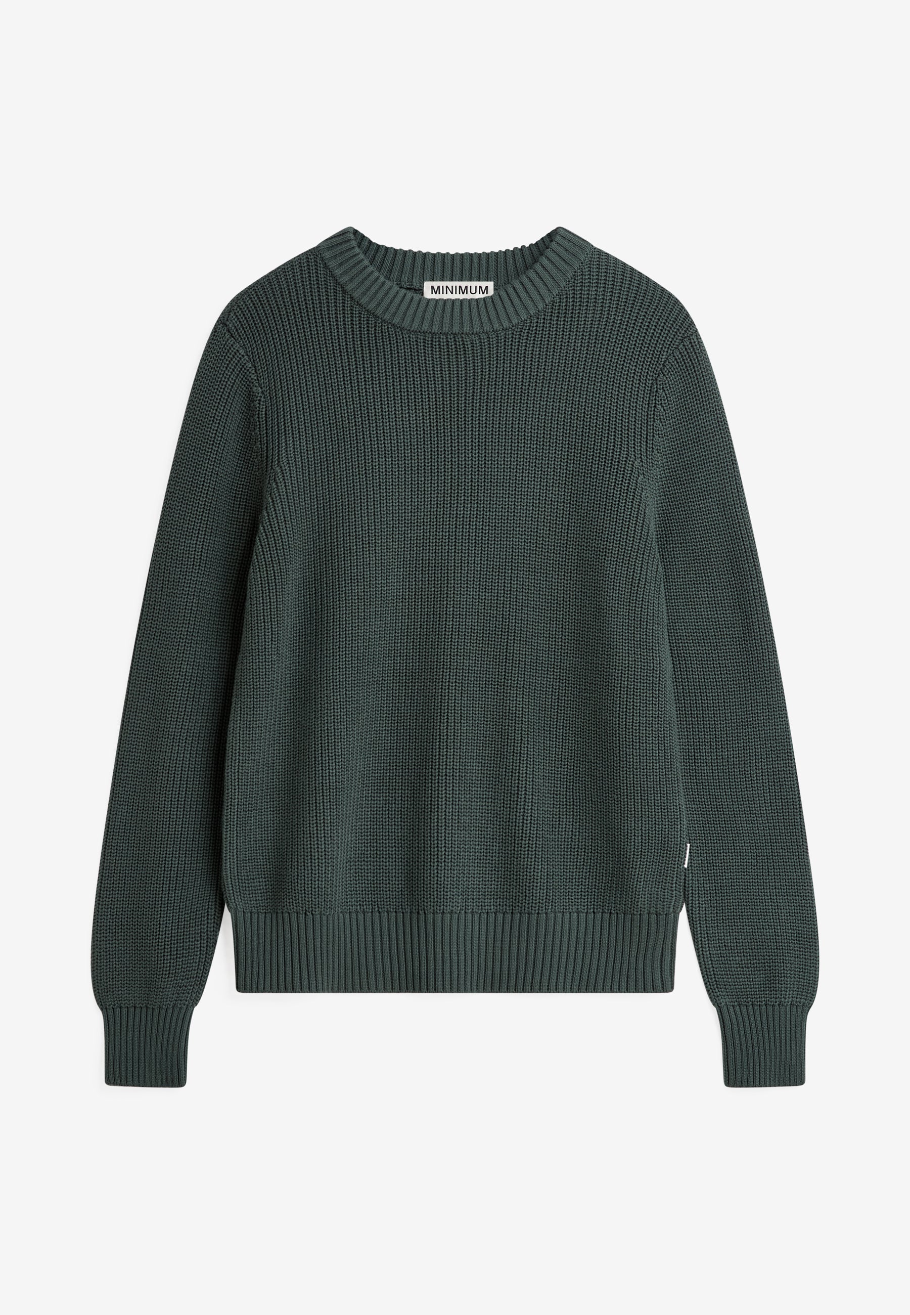 minimum male Rob basic knit sweater G006 GOTS Sweater 5913 Garden Topiary