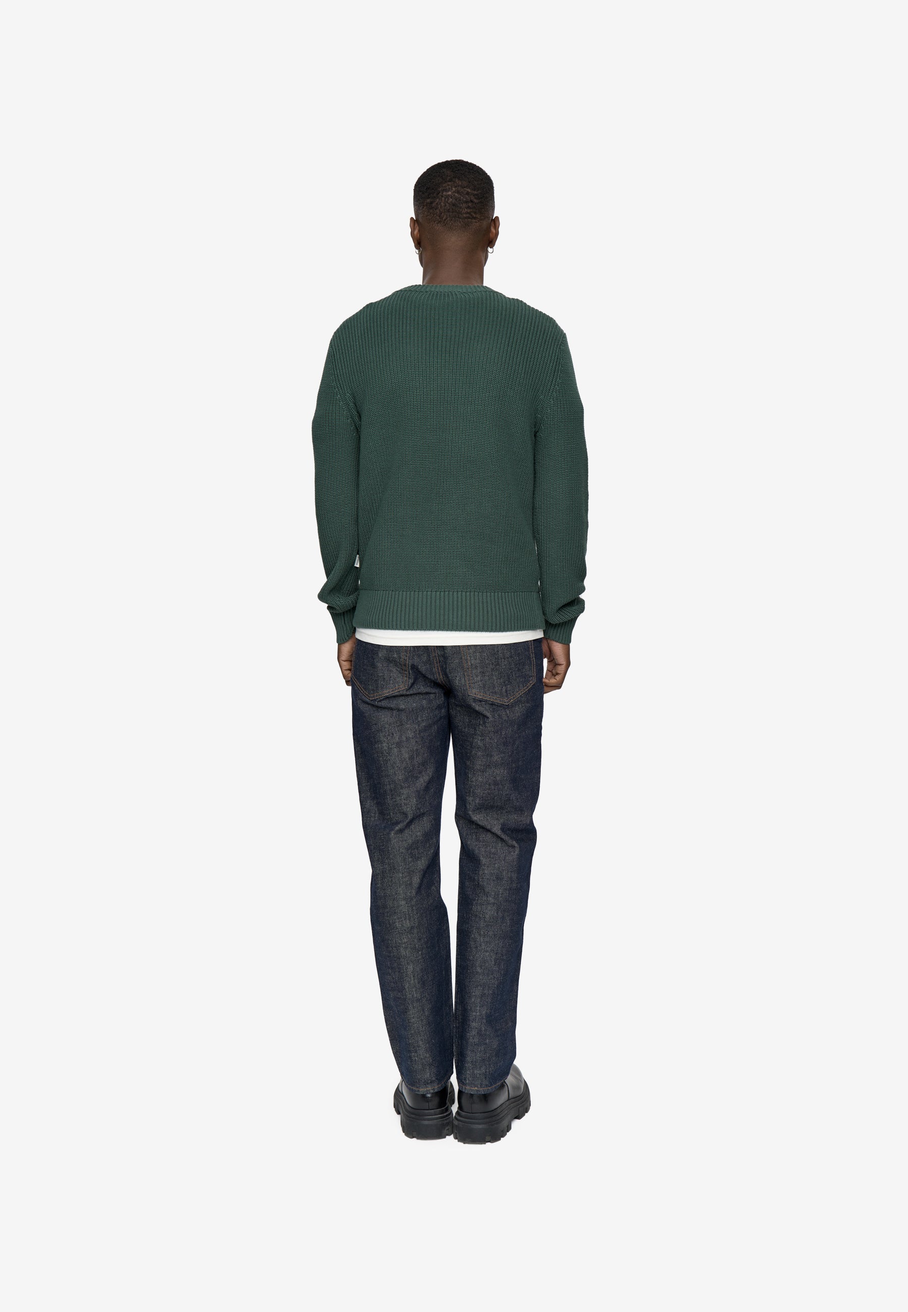 minimum male Rob basic knit sweater G006 GOTS Sweater 5913 Garden Topiary