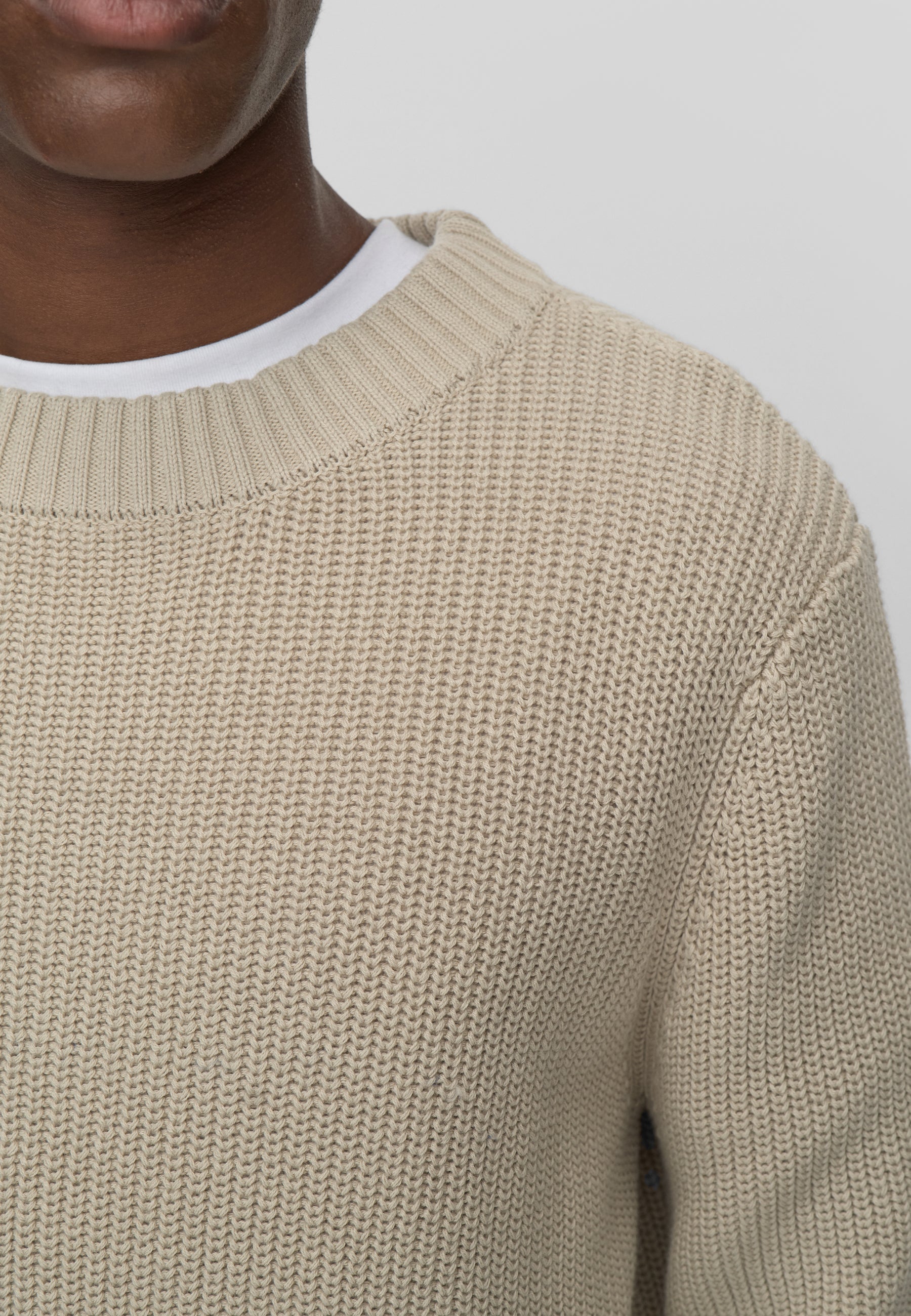 Rob knit G006 GOTS Sweater - 6305 Pelican