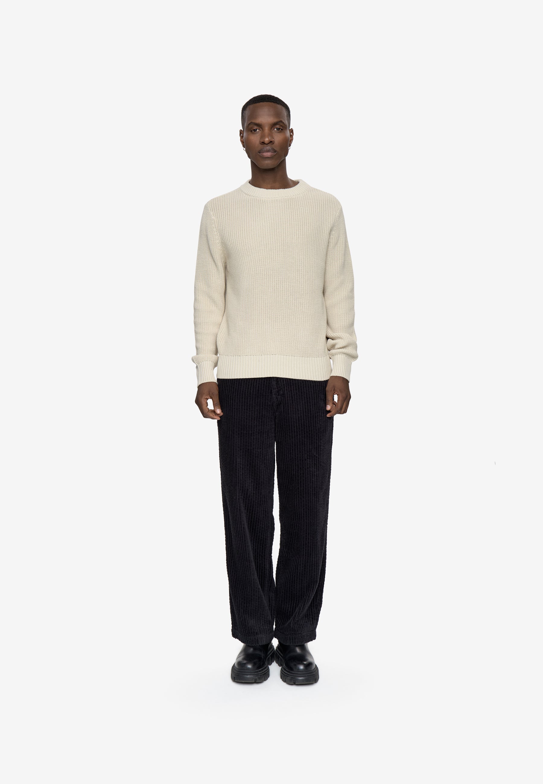 Rob knit G006 GOTS Sweater - 6305 Pelican
