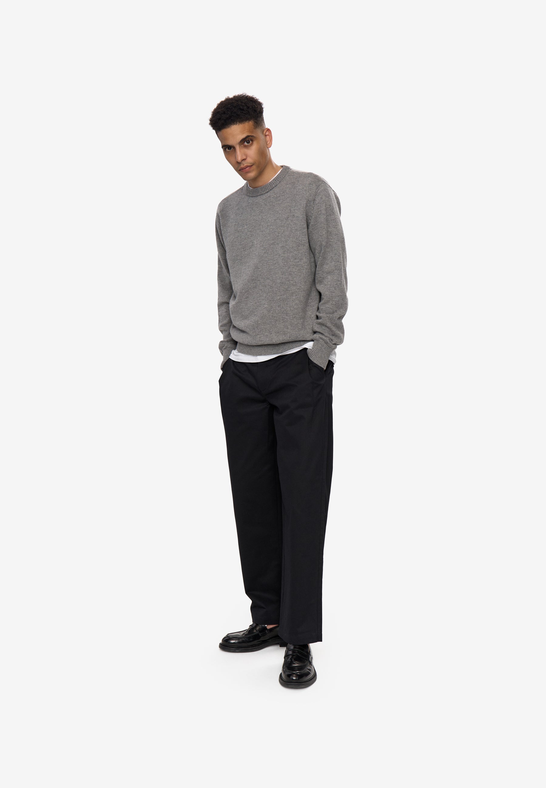 minimum male Roland Jumper 9954 Jumper 910M Light Grey Melange