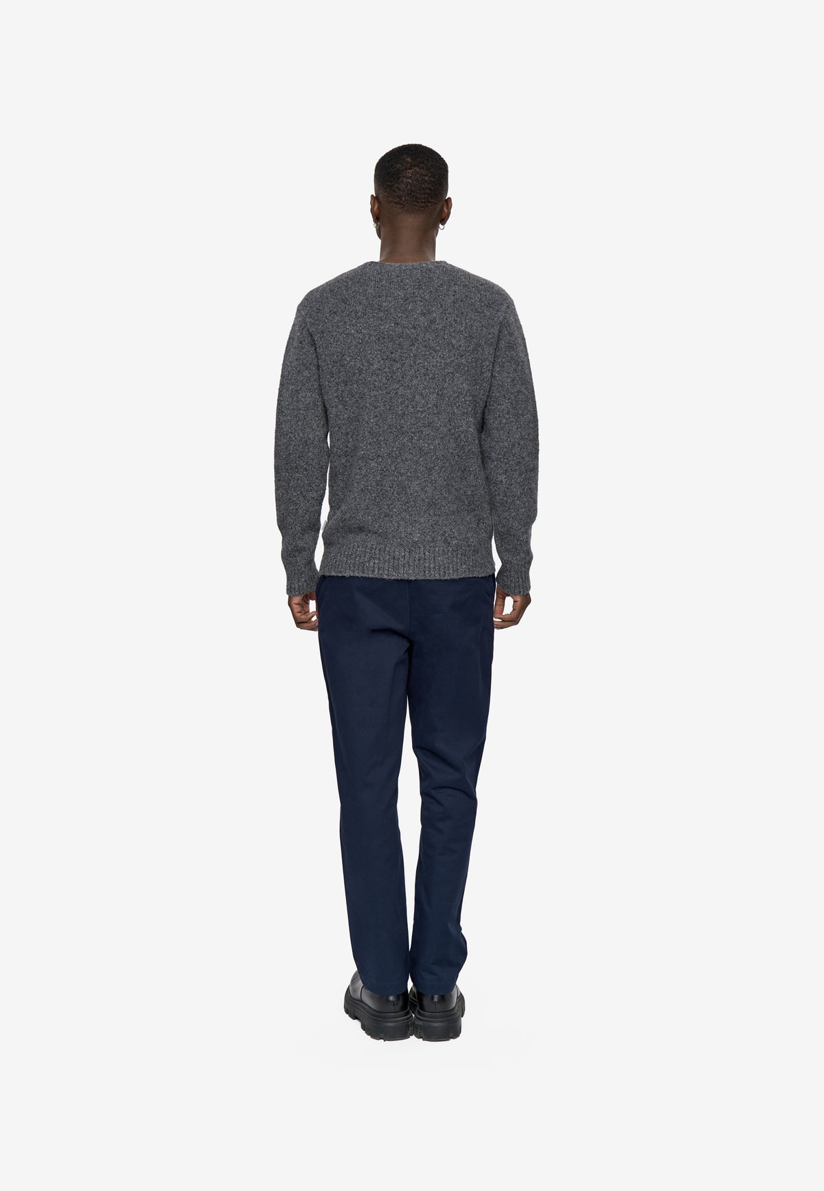 minimum male Roland knit 3815 Jumper 1312 Silver Mink