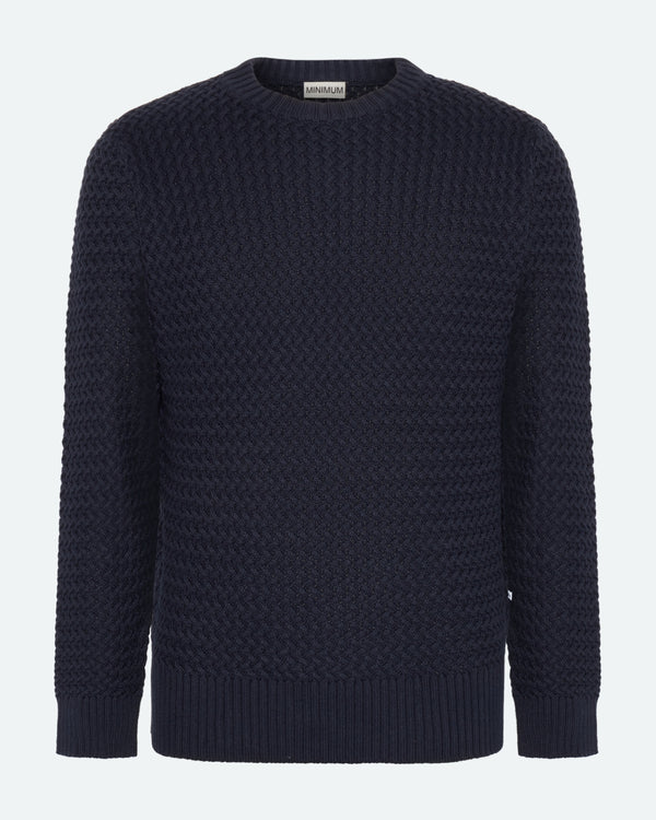 minimum male Roland knitted jumper 4123 Jumper 3922 Sky Captain