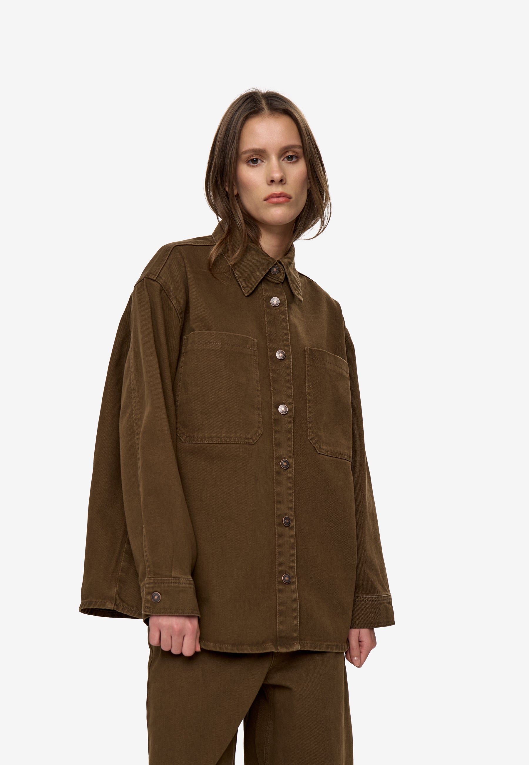 minimum female Rue rlx ls shirt 4777 Long Sleeved Shirt 0617 Teak