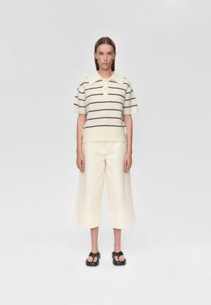 minimum female Ruth knit polo 4594 Jumper 0608 Coco Milk