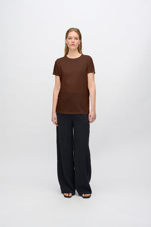 minimum female Rynah t-shirt 2.0 0281 Short Sleeved T-shirt 1215 Shaved Chocolate