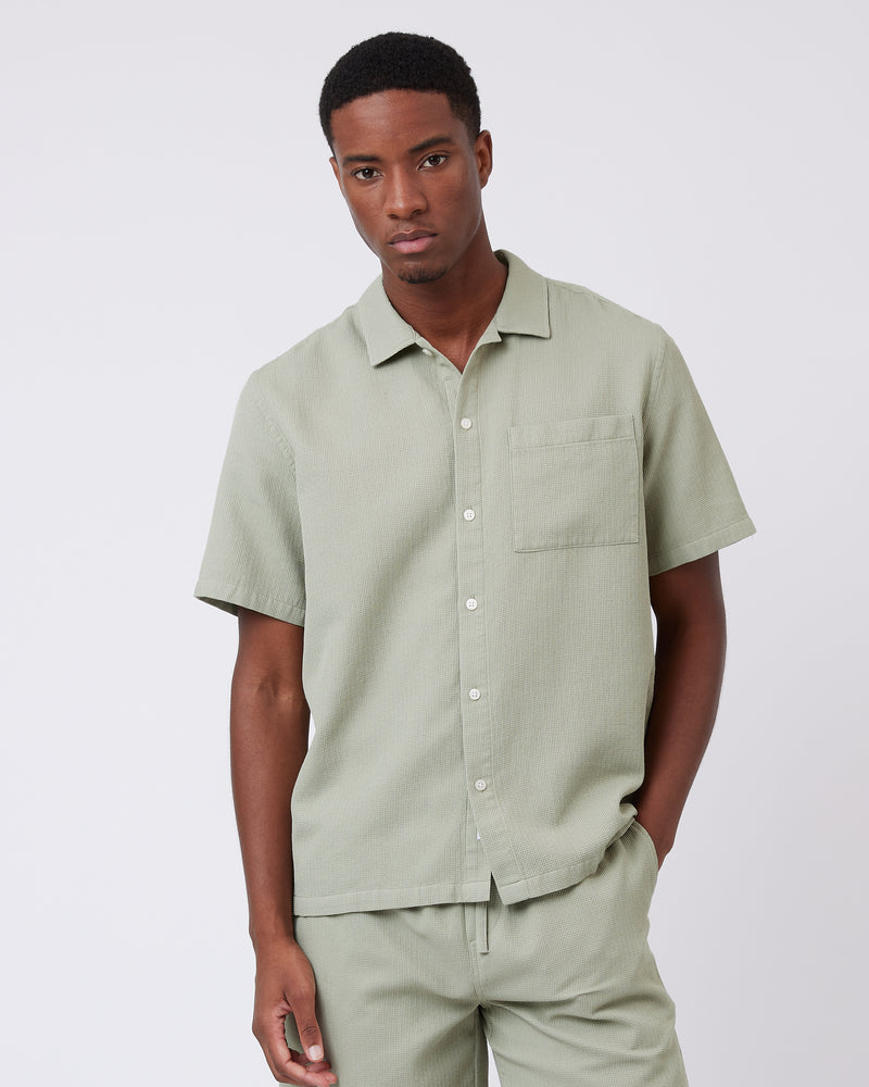 minimum male Seth 3626 Shirt Short Sleeved Shirt 0213 Tea