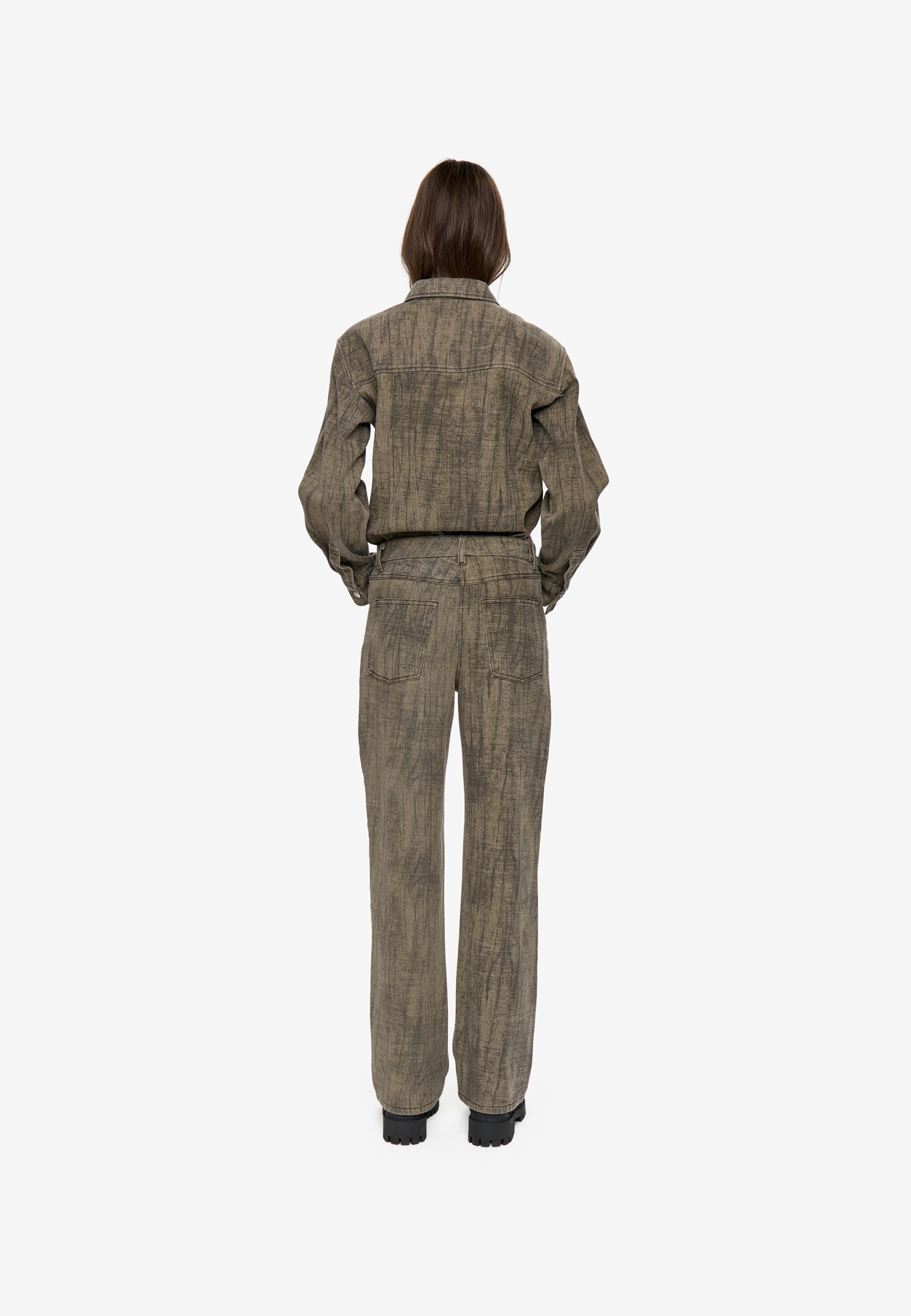 minimum female Sienna mw jeans 4838 Loose Jeans 1815 Shitake