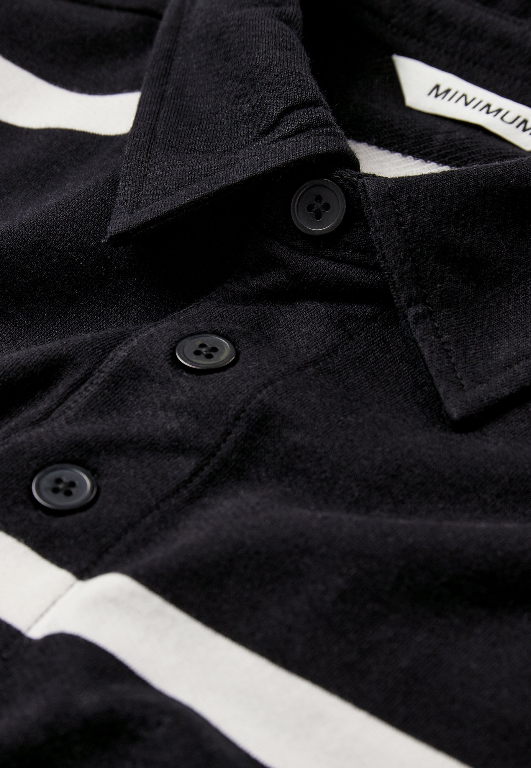 minimum male Tate rlx YD strp ls polo G4881 Polo 999 Black