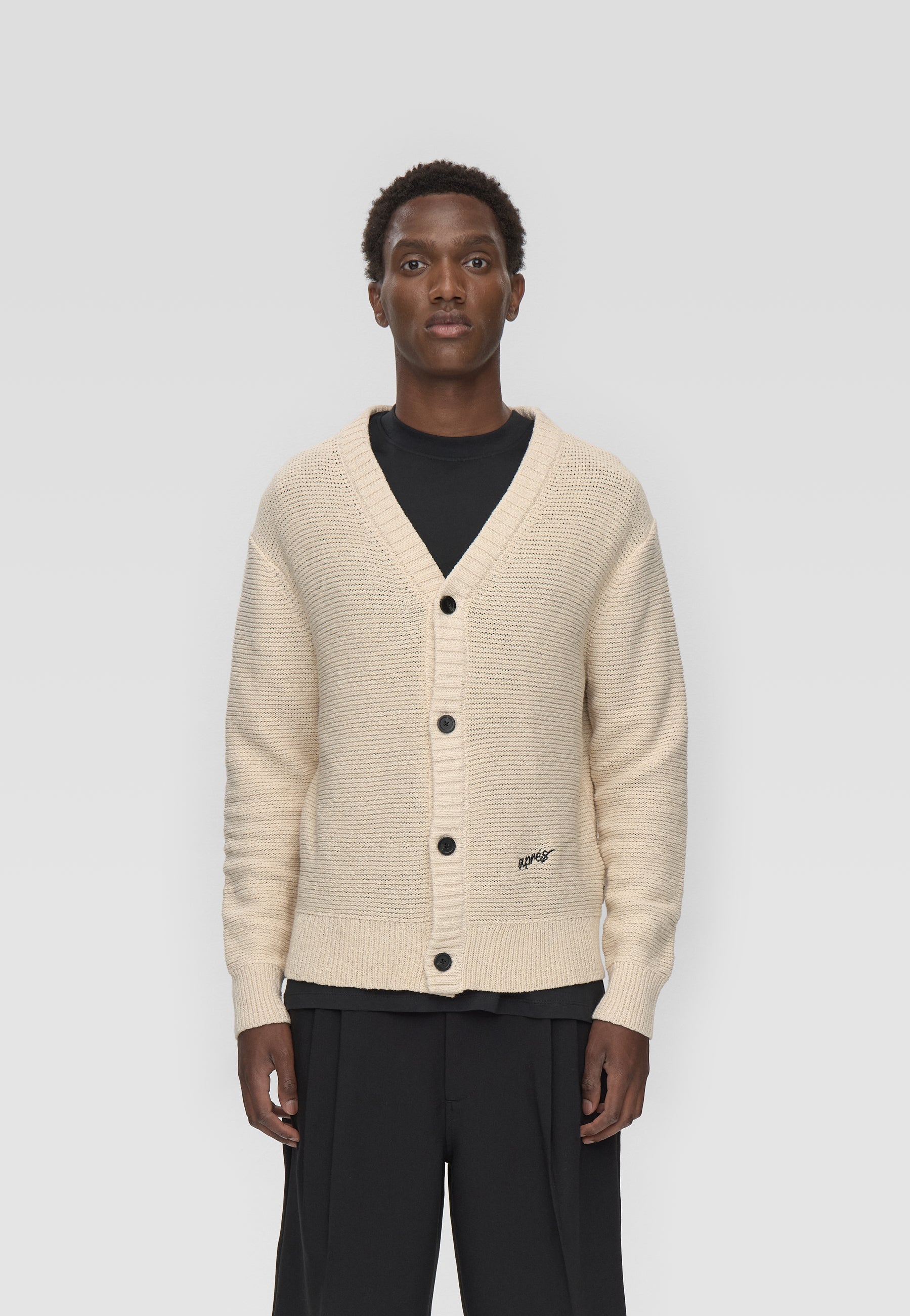 minimum male Vincent rlx ls cardigan 4548 Cardigan 0608 Coco Milk