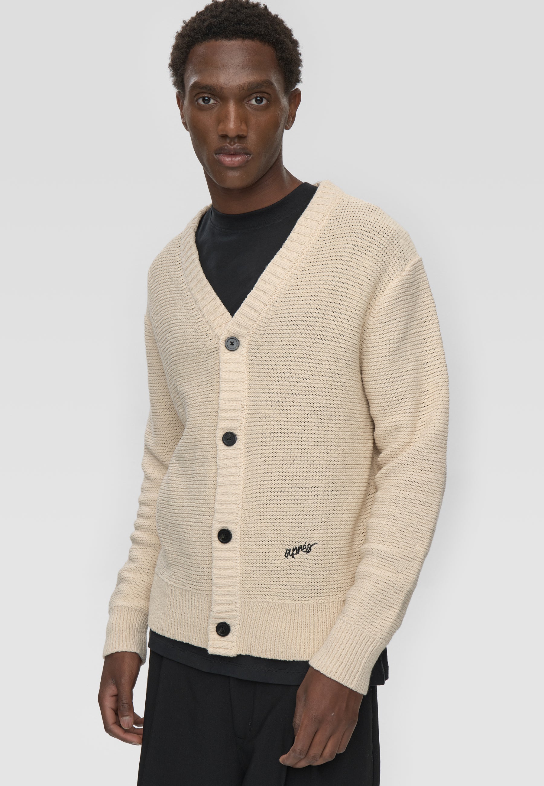 minimum male Vincent rlx ls cardigan 4548 Cardigan 0608 Coco Milk