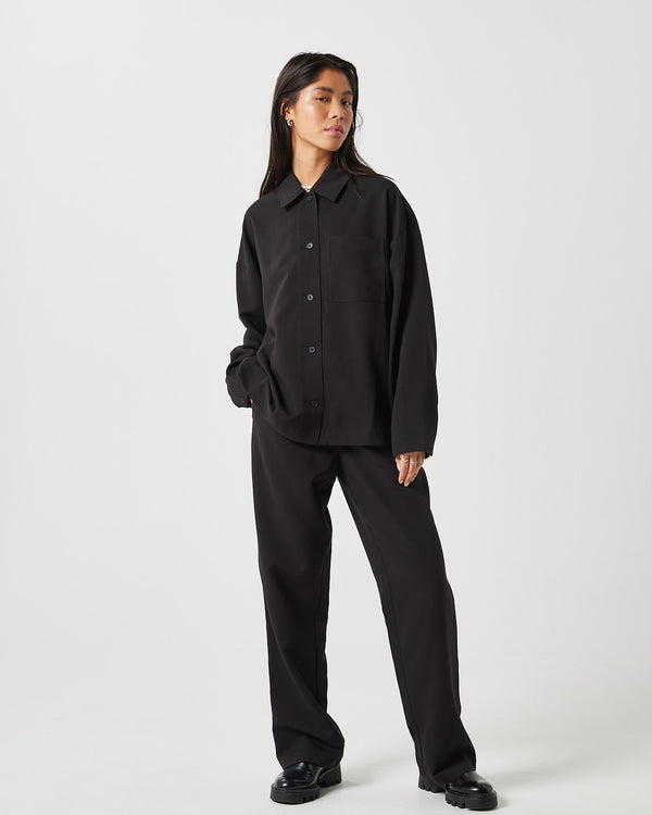 minimum female Vinisa 9737 Long Sleeved Shirt 999 Black