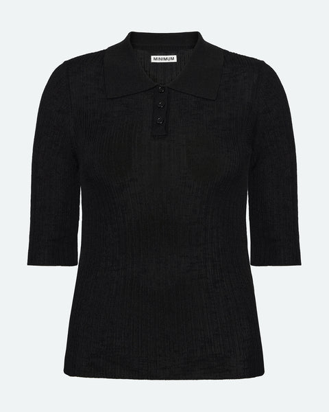 極美品 zoe ゾエ polo short sleeve ポロシャツ 24ss WOMEN マイクロドット 半袖ポロシャツ サックス